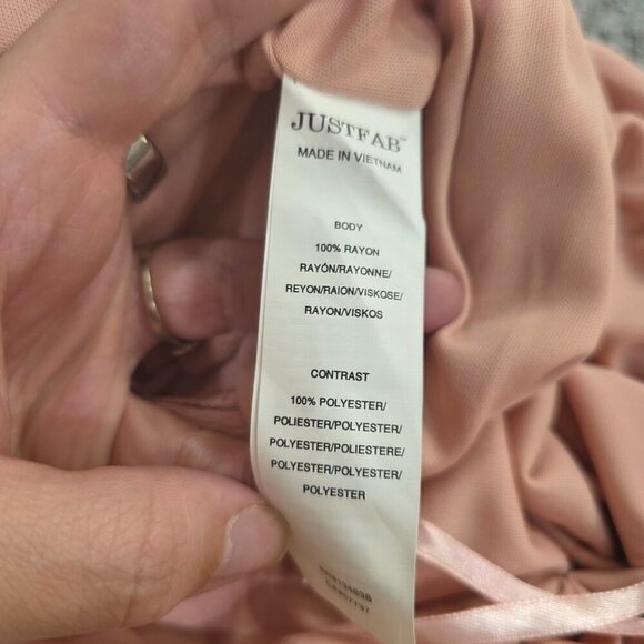 JustFab Pink Macrame-Back Maxi Dress XXL NWOT | Boho Summer Beach Vibes - Picture 11 of 12